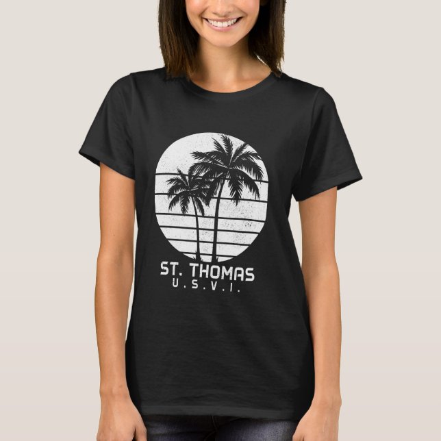 T-shirt St Thomas US Virgin Islands Pride Vacation USVI V (Devant)