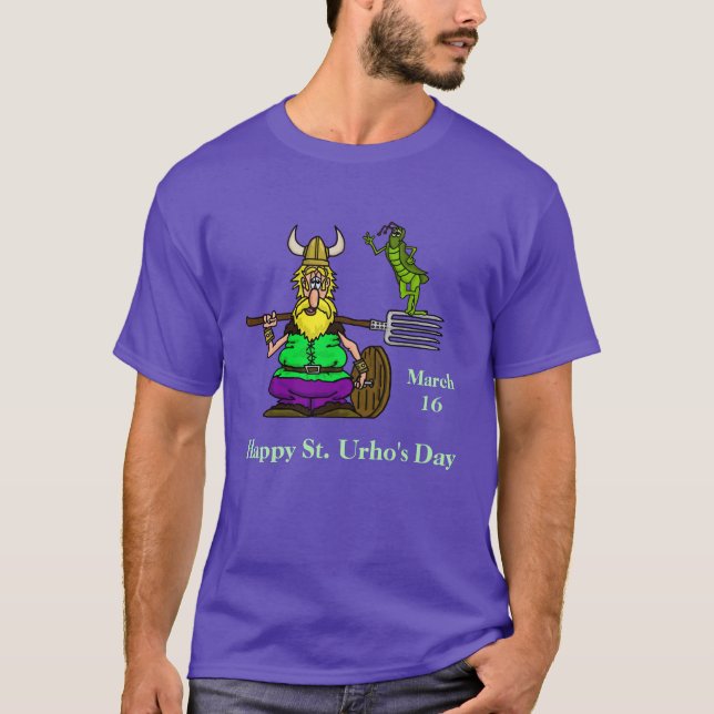 T-shirt St. Urho avec Grasshopper Peace (Devant)
