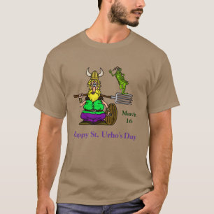 T-shirt St. Urho avec Grasshopper Peace