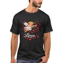 St. Valentines Day Cupid Love Men's Black 