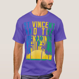 T-shirt St Vincent Et Les Grenadines Retro les années 70 8
