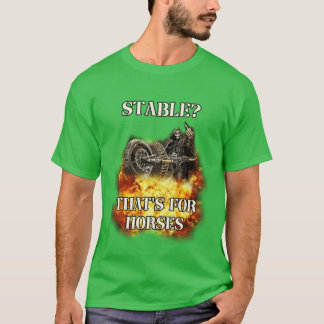T-shirt stable thats for horses badass skeleton retro