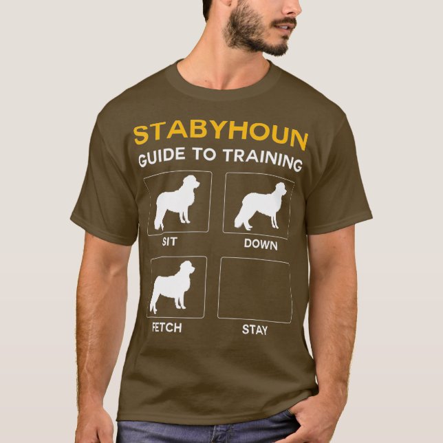 T-shirt Stabyhoun Guide D'Entraînement Chien Obedience Chi (Devant)