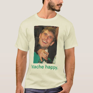 T-shirt 'stache heureux
