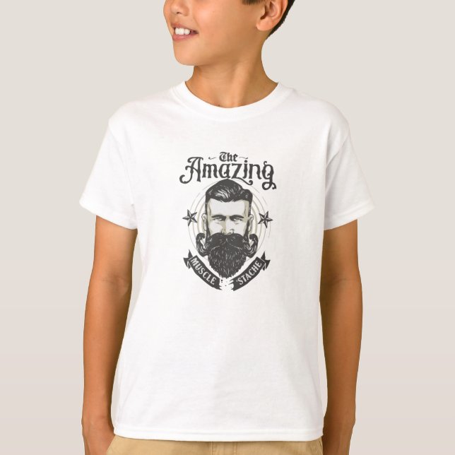 T-shirt Stache musculaire (Devant)