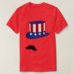 T-shirt Stache patriotique