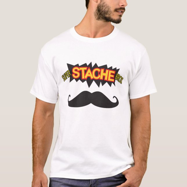 T-shirt Stache superbe Bros ! (Devant)