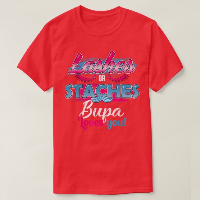T-shirt Staches ou cils Bupa vous aime meilleur genre Reve (Design devant)