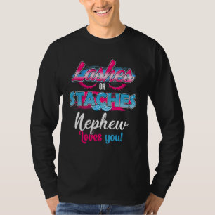 T-shirt Staches ou cils Le neveu t'aime le plus révélation