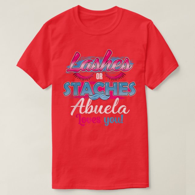 T-shirt Staches ou coups de fouet Abuela vous aime meilleu (Design devant)