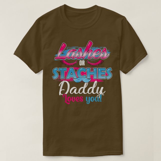 T-shirt Staches ou coups de fouet papa t'aime Meilleur gen (Design devant)