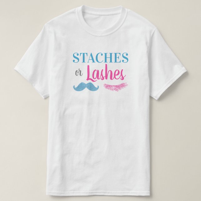 T-shirt Staches ou genre de mèches indiquent les hommes (Design devant)