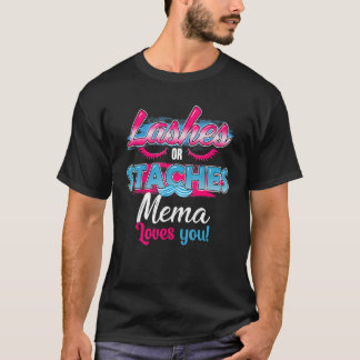 T-shirt Staches Ou Lashes Mema Vous Aime Meilleur Genre Re