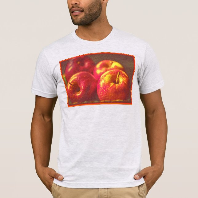 T-shirt "Stack of Red Apples Fruit" Photo mignonne. Comman (Devant)