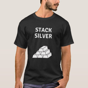 T-shirt Stack Silver - Silver Stacker Cadeau