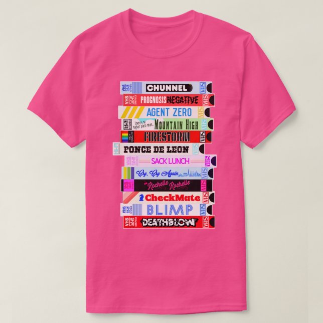 T-shirt Stack VHS Seinfeld de fiction (Design devant)