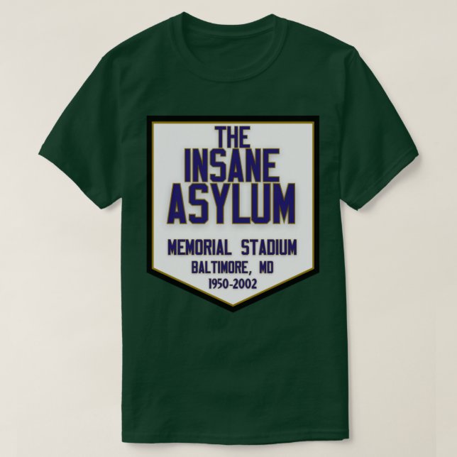 T-shirt Stade commémoratif de Insane Ayslum Baltimore (Design devant)