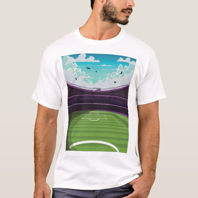T-shirt Stade de football (Devant)