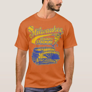 T-shirt Stade du comté de Milwaukee de baseball défectueux