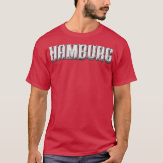 T-shirt Stadt de Hambourg Rétro Hamburger Schriftzug Stadt