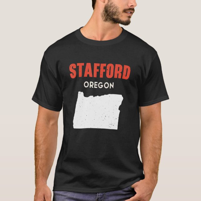 T-shirt Stafford Oregon USA State America Travel Oregonian (Devant)