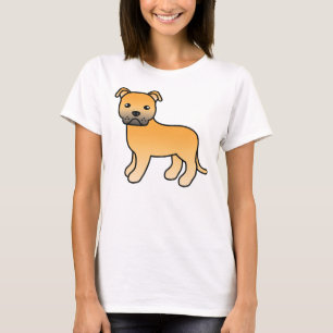 T-shirt Staffordshire Bull Terrier Fauve Chien de Dessin A