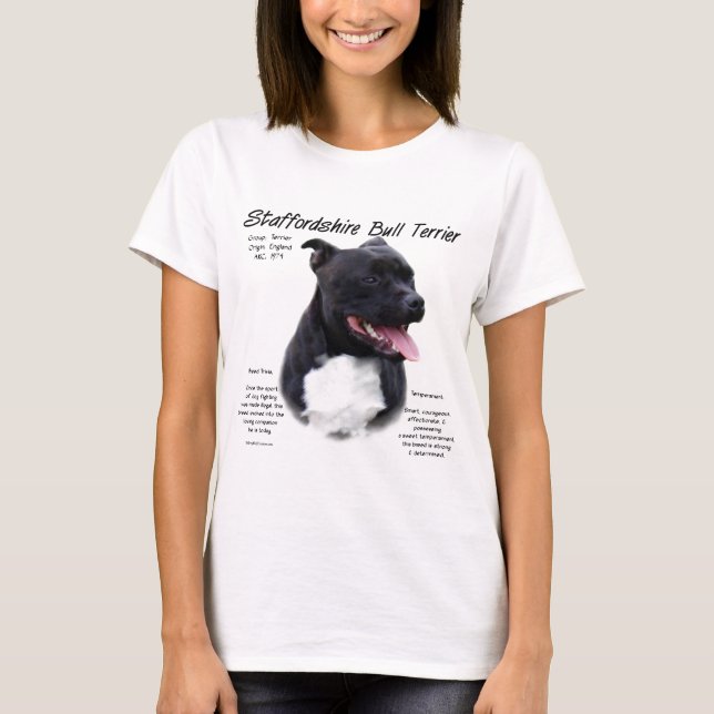 T-shirt Staffordshire Bull Terrier Histoire (Devant)