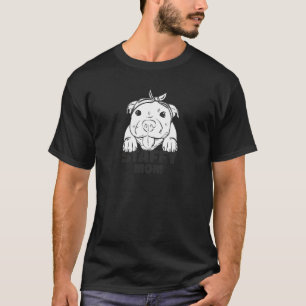 T-shirt Staffordshire Bull Terrier mignon chien maman chie