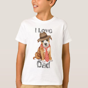T-shirt Staffordshire Bull Terrier Papa