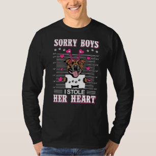 T-shirt Staffordshire Bull Terrierdog Valentines I Stole H