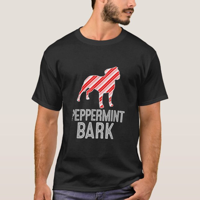 T-shirt Staffordshire Pit Bull Terrier Peppermint Bark Chr (Devant)