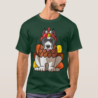 T-shirt StafforShire Bull Terrier Chien salue heureux Than