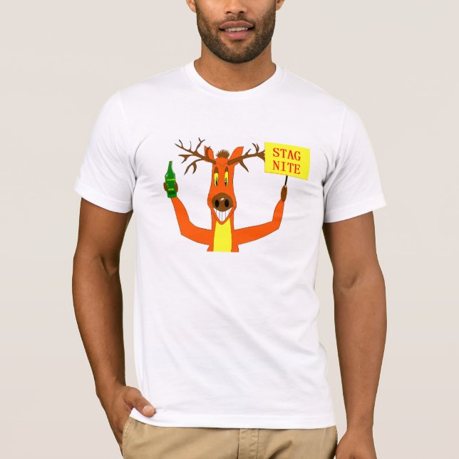 T-shirt Stag Nite POUR LE GROOM (Devant)