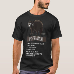 T-shirt Stage Crew Stagehand Comme Un Type Clair Racoon