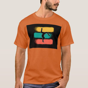 T-shirt Stagiaire de gymnaste de gymnaste de rétro Acrobat