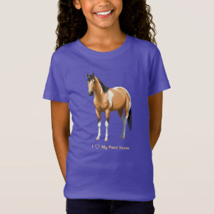 T-Shirt Staillion Cheval Pinto Dun Paint Buckskin