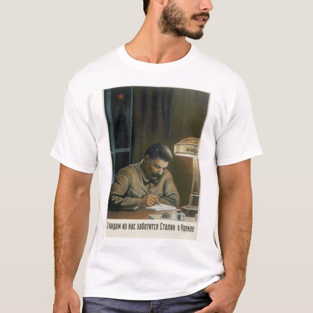 T-shirt Stalin dans l'affiche d'is_Propaganda de Kremlin (Devant)