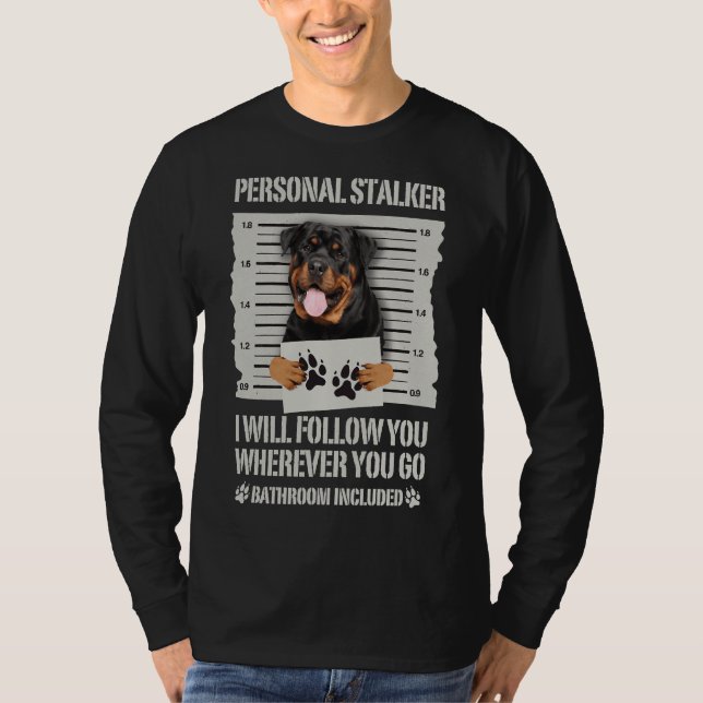 T-shirt Stalker personnel Rottweiler (Devant)
