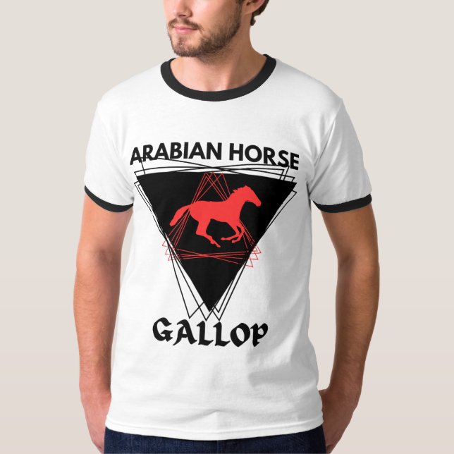 T-shirt Stallion équiste arabe Jockey équestre (Devant)