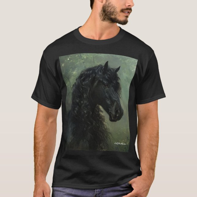 T-shirt Stallion friésienne (Devant)