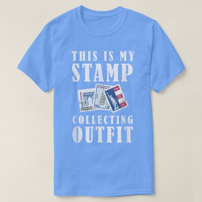 T-shirt Stamp Collecter Funny Collector Philatelist Posta (Design devant)