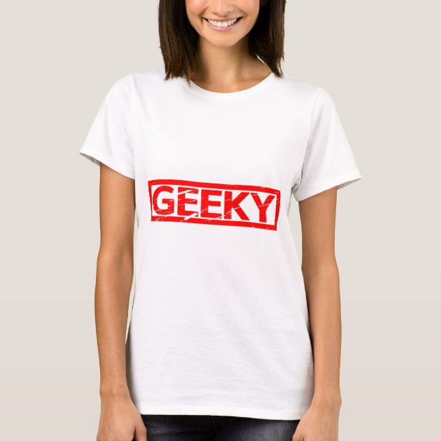 T-shirt Stamp Geeky (Devant)