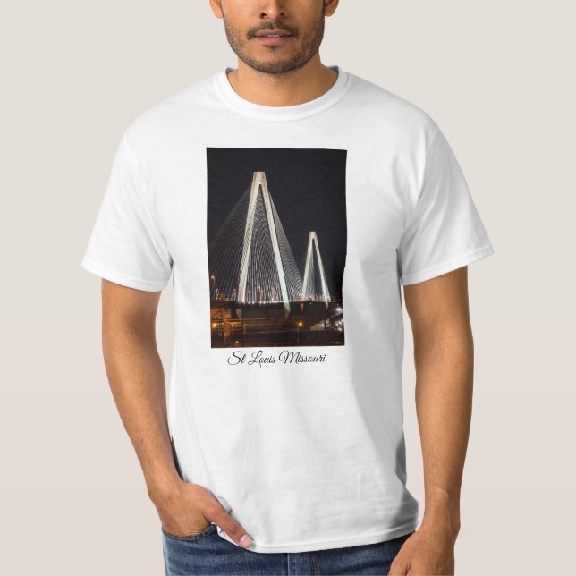 T-shirt Stan Musial Veterans Bridge (Devant)