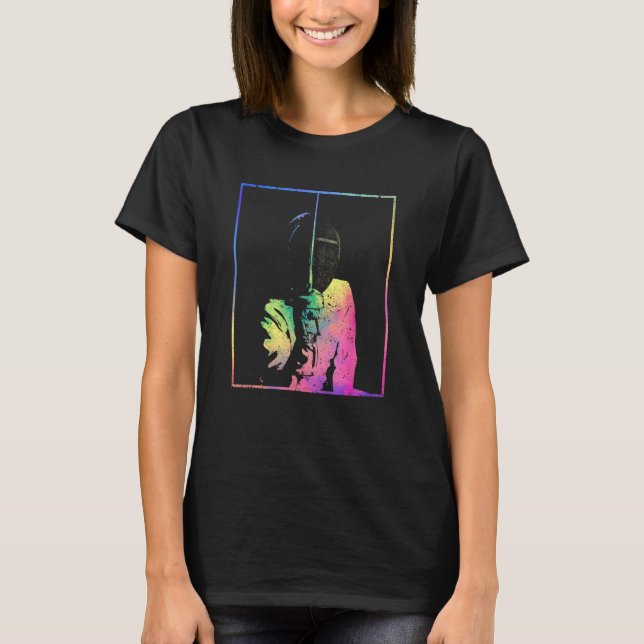 T-shirt Stance de clôture Funny Sabre Epee Foil Fencer Pas (Devant)