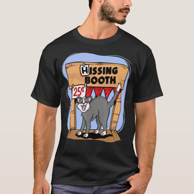 T-shirt Stand à baiser Kitty Kitty Chat Furmaman Furdad (Devant)