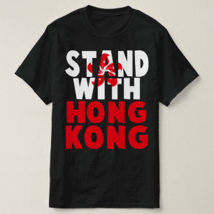 T-shirt stand avec hong kong
