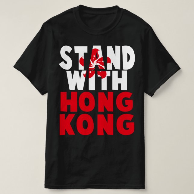 T-shirt stand avec hong kong (Design devant)