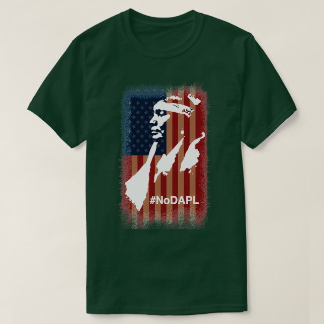 T-shirt Stand avec Standing Rock NODAPL (Design devant)