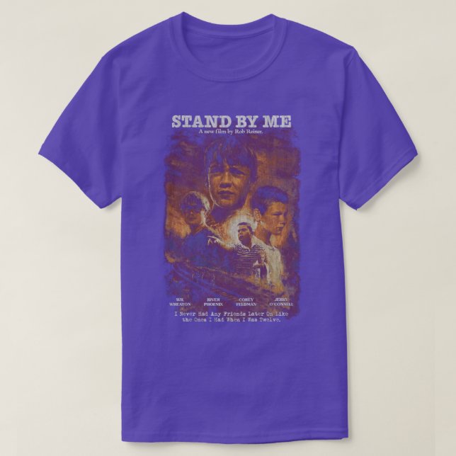 T-shirt Stand By Me DISTRESSED 80s culte classique 2 (Design devant)