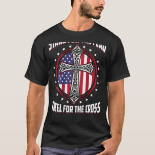 T-shirt Stand for the Flag Kneel for the Cross Patriotic U